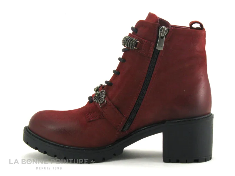 Achat chaussures Hooper Femme Boots, vente Hooper FLANE Bordeaux - Bottine talon epais
