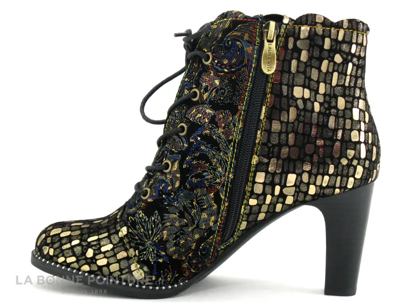 Achat chaussures Laura Vita Femme Boots, vente Laura Vita ALCBANEO 1279 Bronze - Bottine talon haut