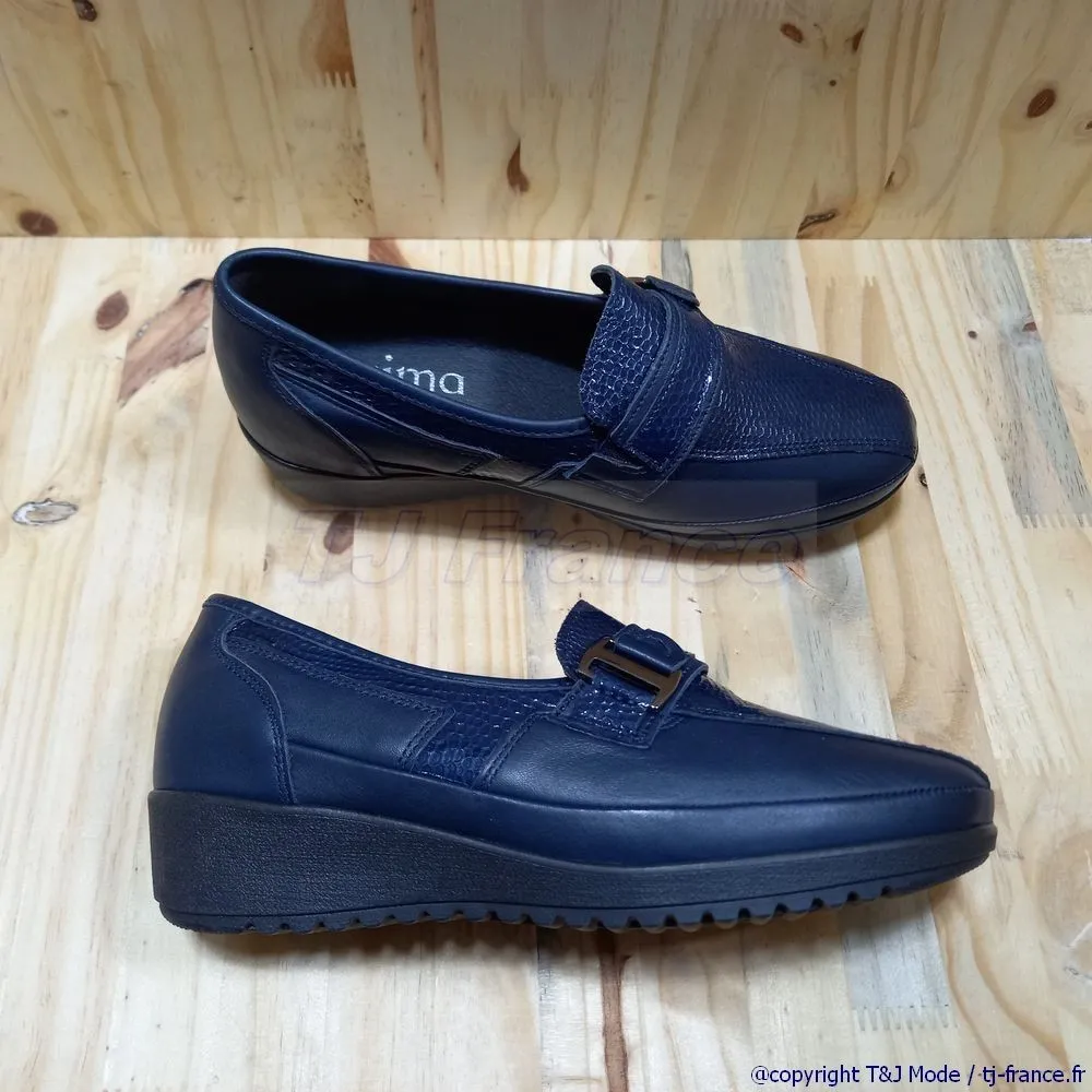 Arima pour Elle CORNELIA - Mocassin confort femme tout cuir avec talon