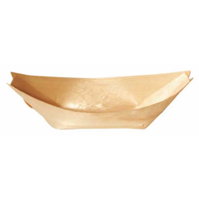 Barquette bateau bois 10,5 x 7,5 x 1,6 cm - 100 unités FirstPack 