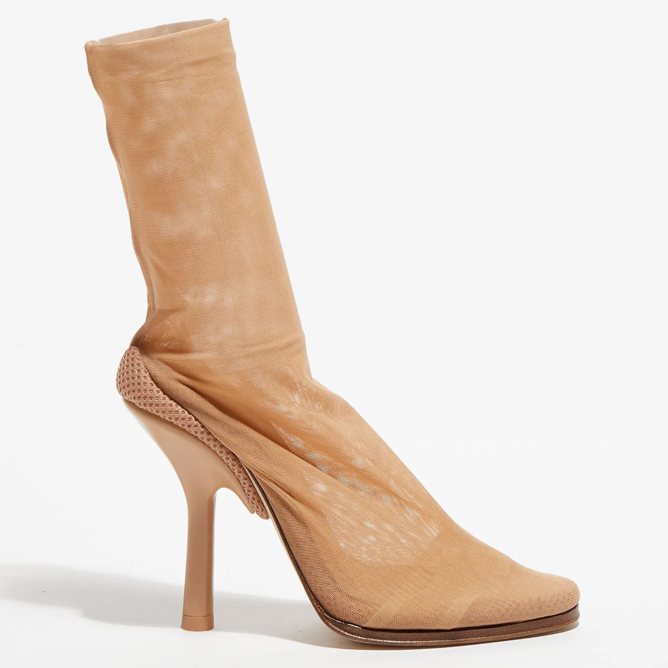 Boots Gennie beiges - Talon 13 cm