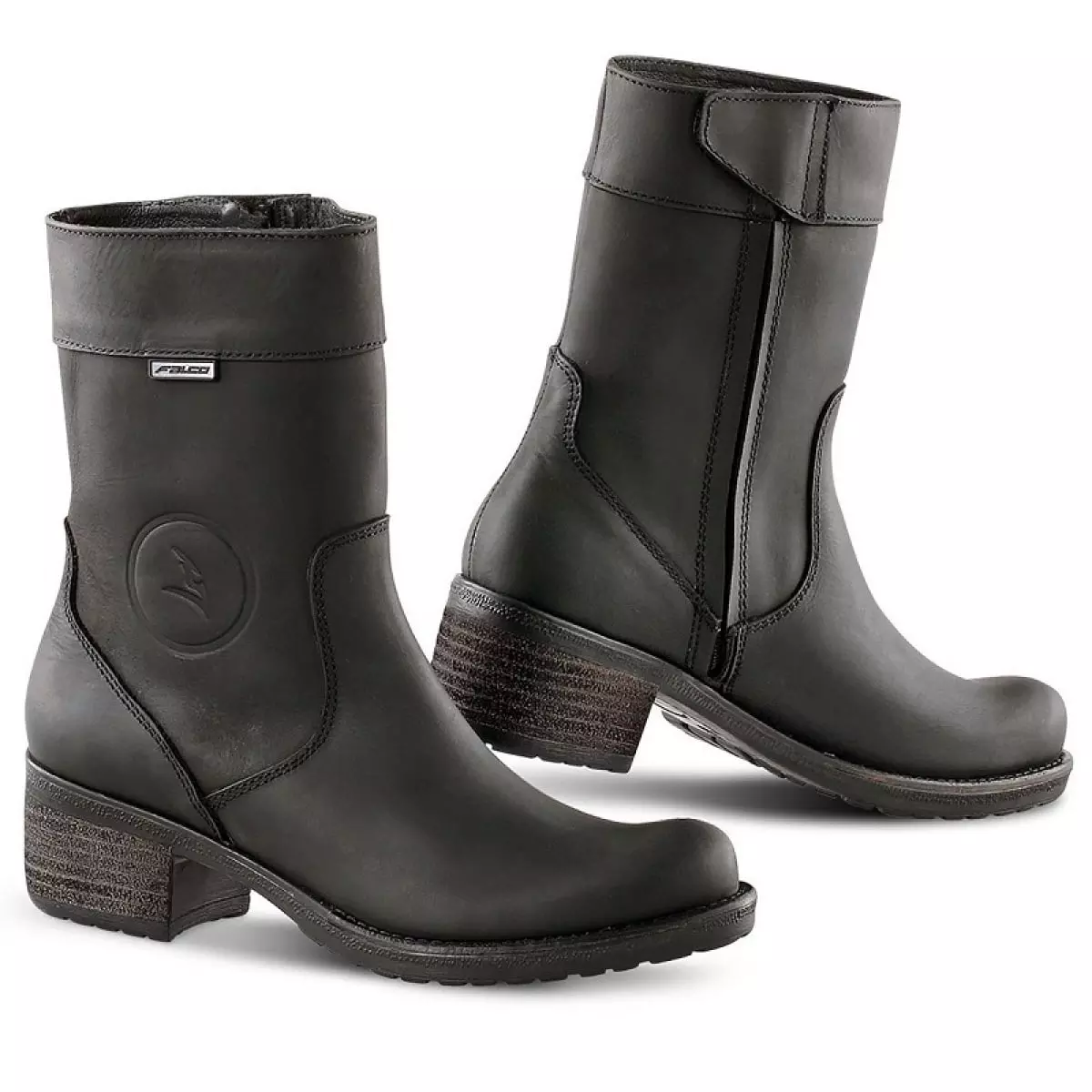 Bottes Femme Falco Lady Ayda 2 WTR Noir - Bottes moto femme talon
