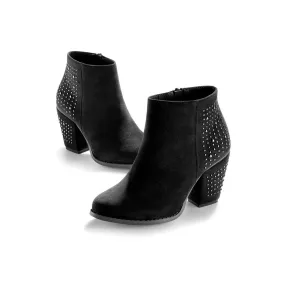 Bottines à talon et décorations métalliques femme | 3 Suisses