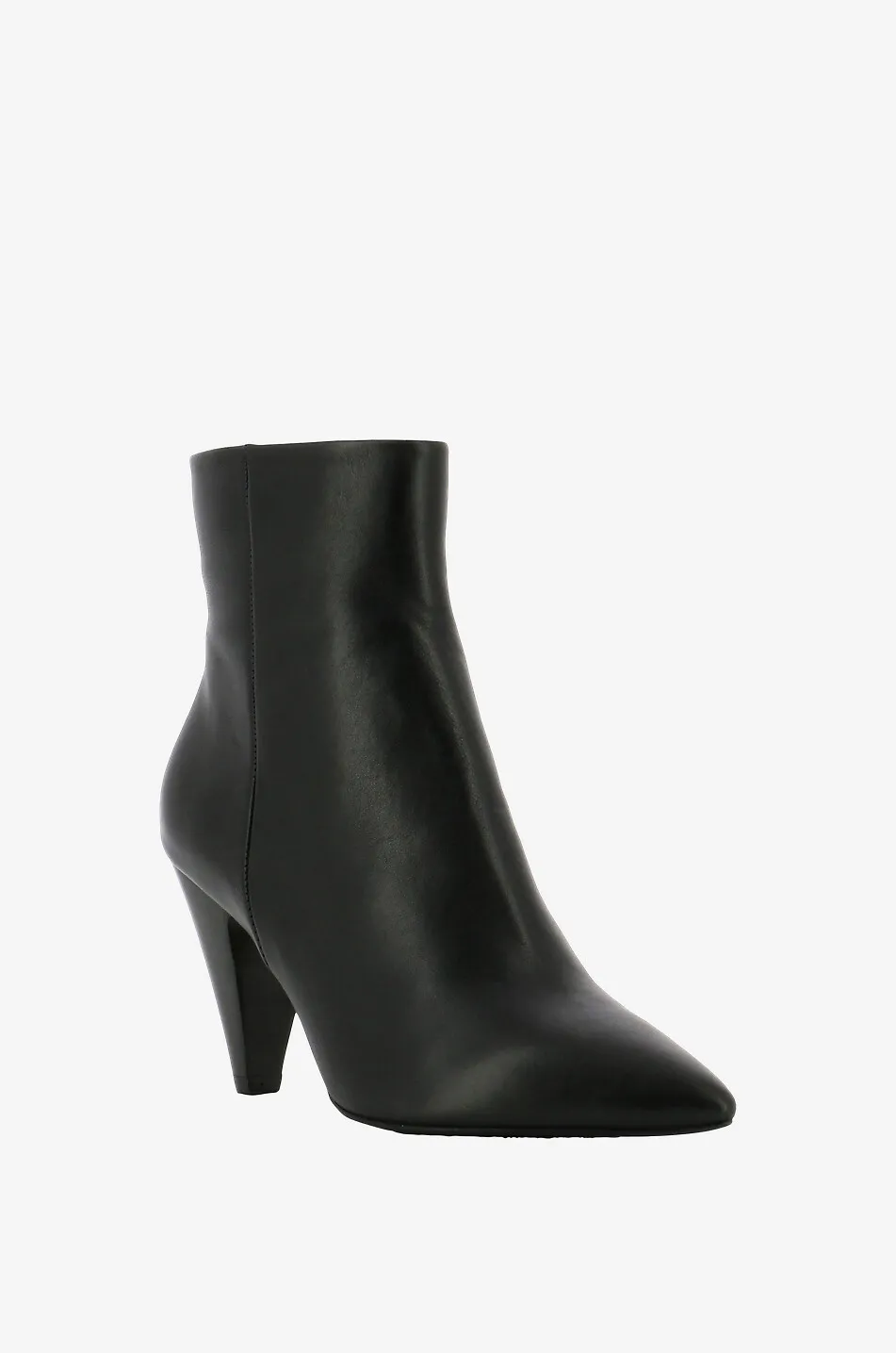 Bottines en cuir à talon
