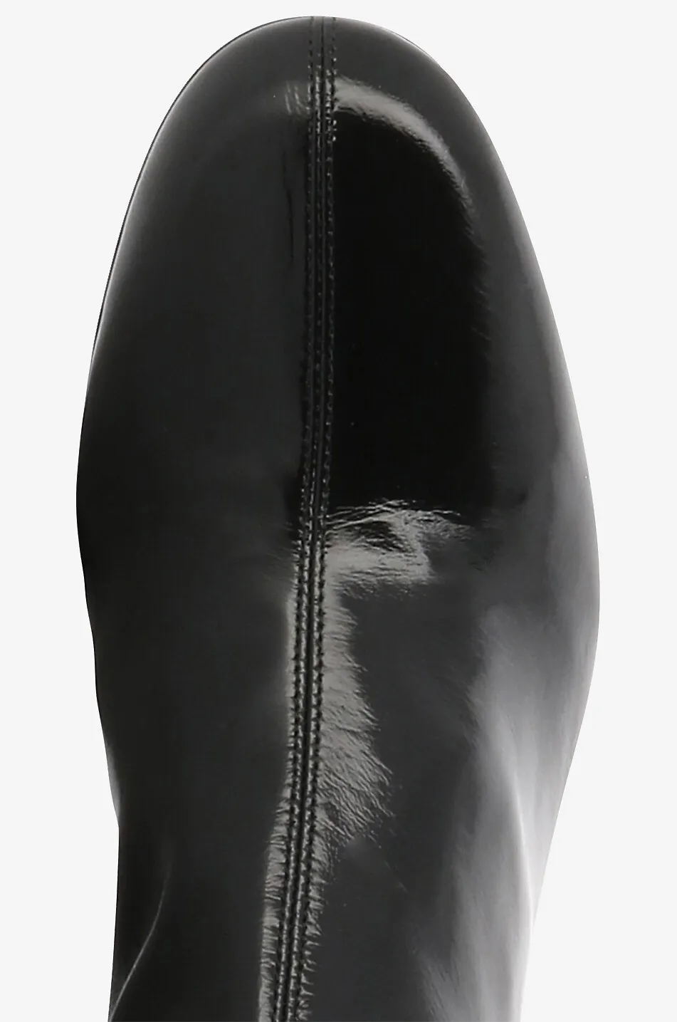 Bottines à talon carré en cuir nappa gloss Saint Honoré 50
