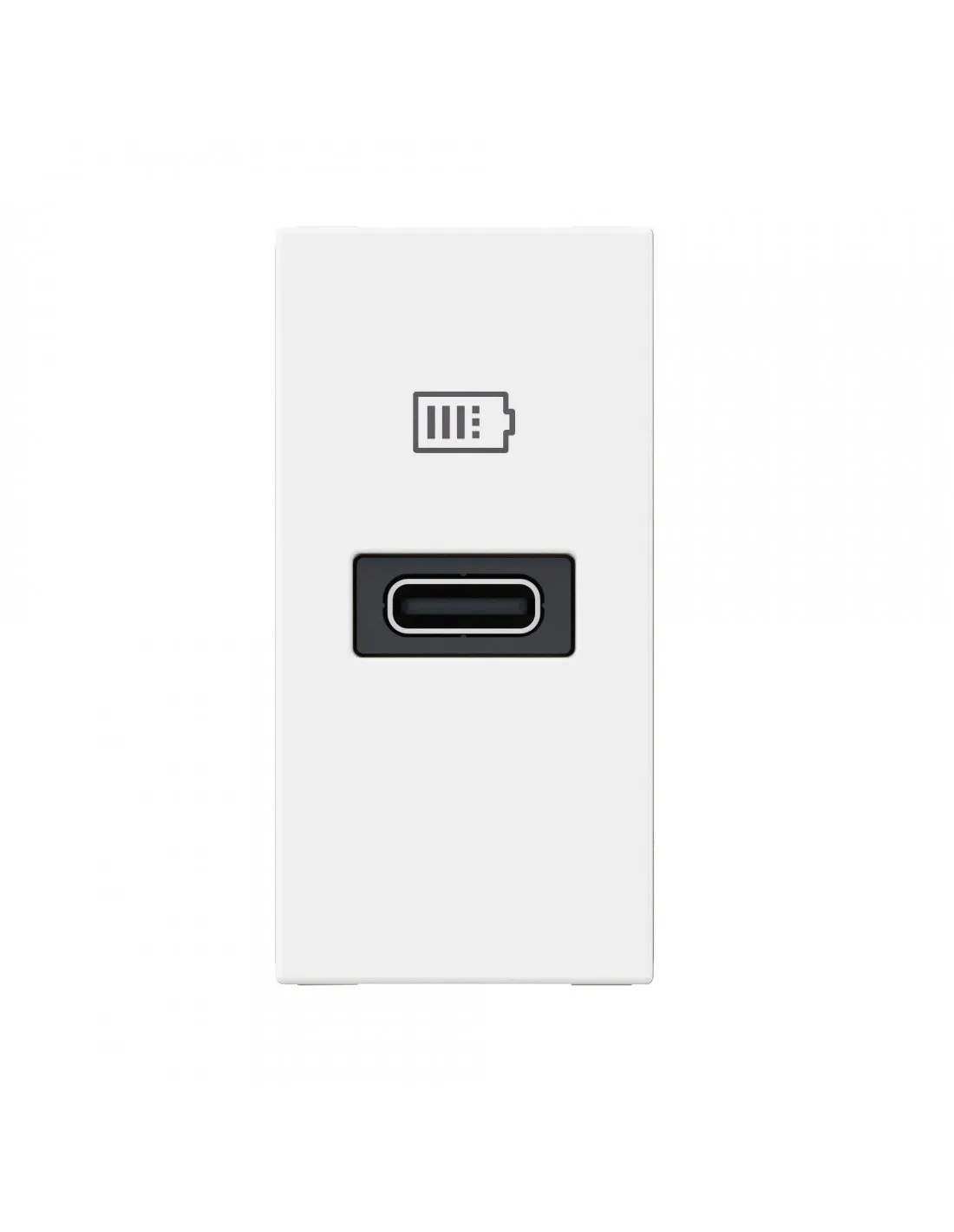 Chargeur USB Type-C Power Delivery Mosaic 1 module blanc pour support LCM LEGRAND 077690L