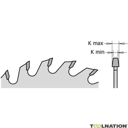 CMT 288.100.20H Lame inciseuse avec dents coniques 100 x 20 x 20D