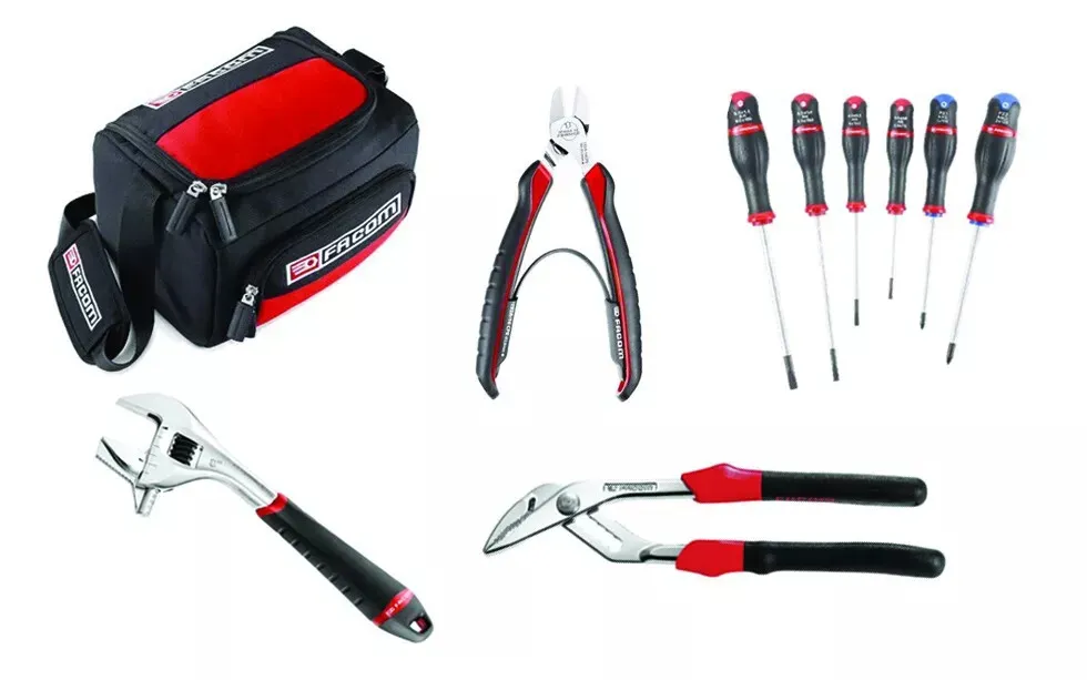 Composition 9 outils et 1 glacière - FACOM