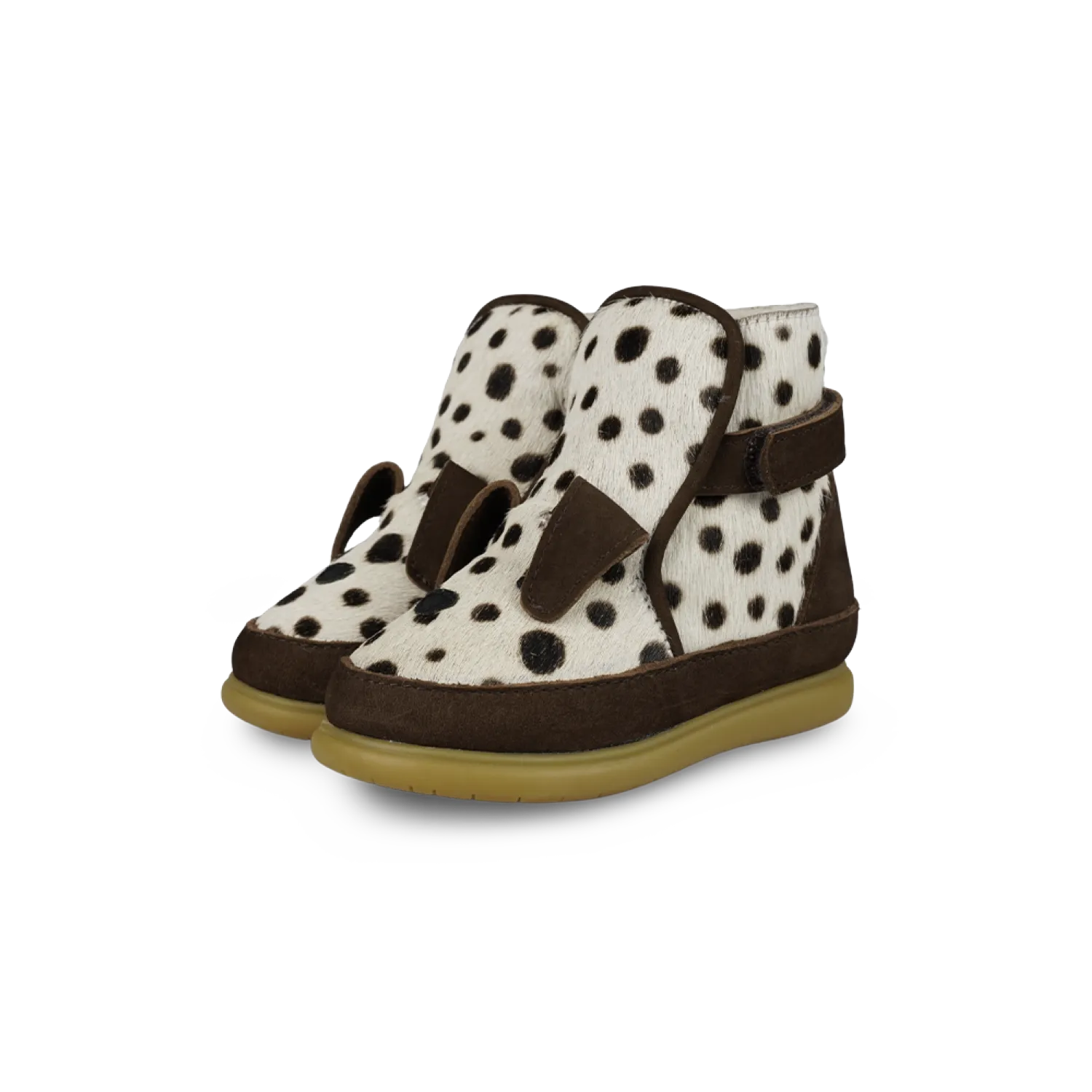 Dubu Exclusive Shoes | Dalmatian | Black Spotted Cow Hair