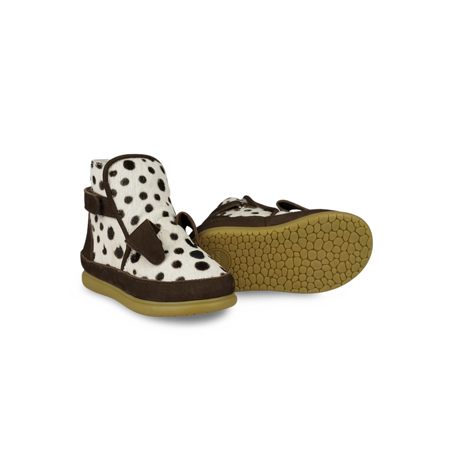 Dubu Exclusive Shoes | Dalmatian | Black Spotted Cow Hair