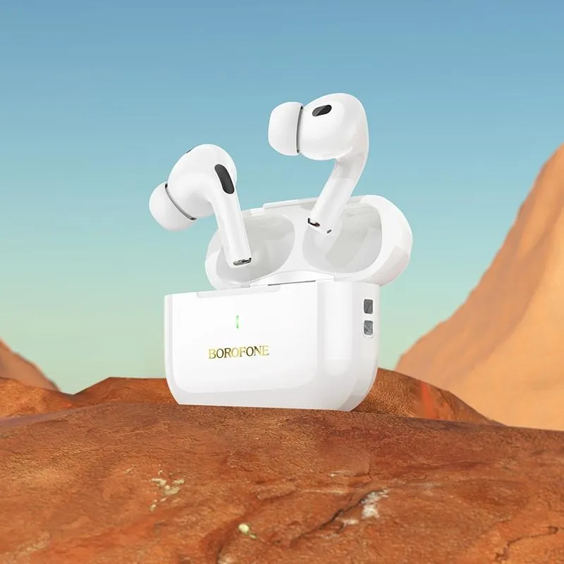 Écouteurs Bluetooth ANC Réduction Bruit Sans Fil Blanc