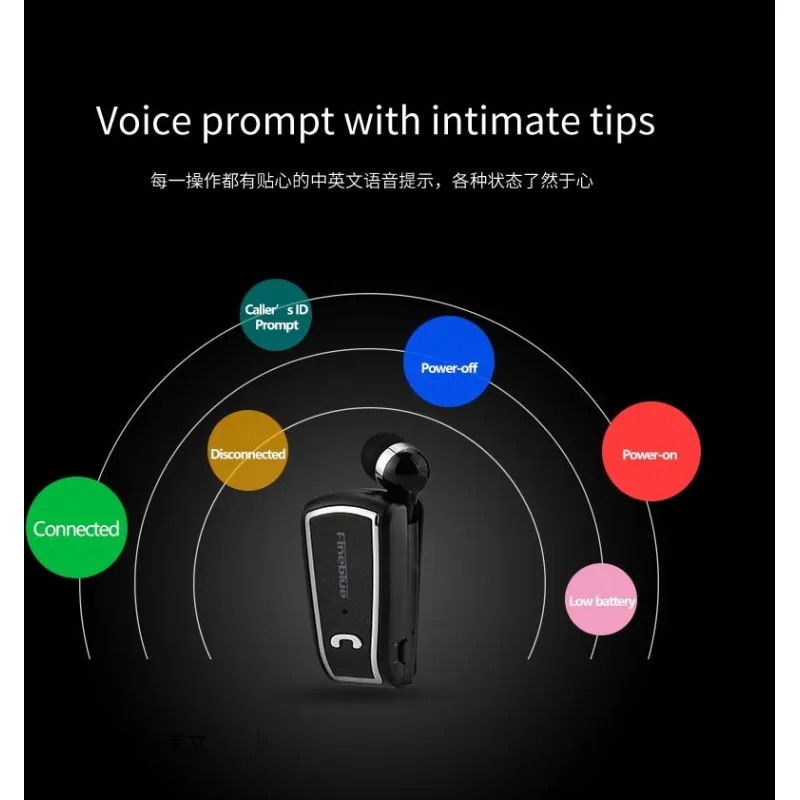 Ecouteurs Bluetooth Intra-Auriculaires Sans Fil Stéréo
