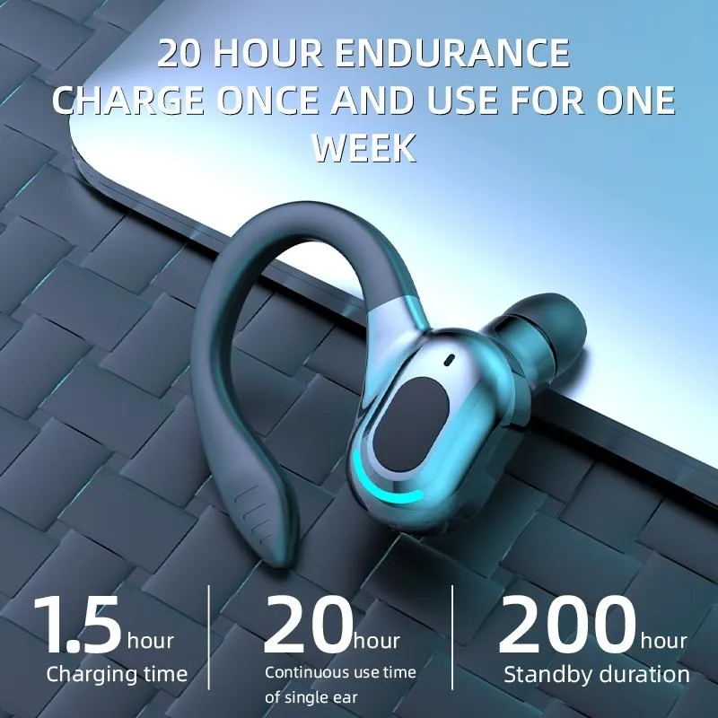 Ecouteurs Bluetooth Sport Sans Fil HD Waterproof 15h