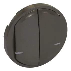 Enjoliveur Céliane with Netatmo inter double connecté/cde sans fil - graphite (064836)