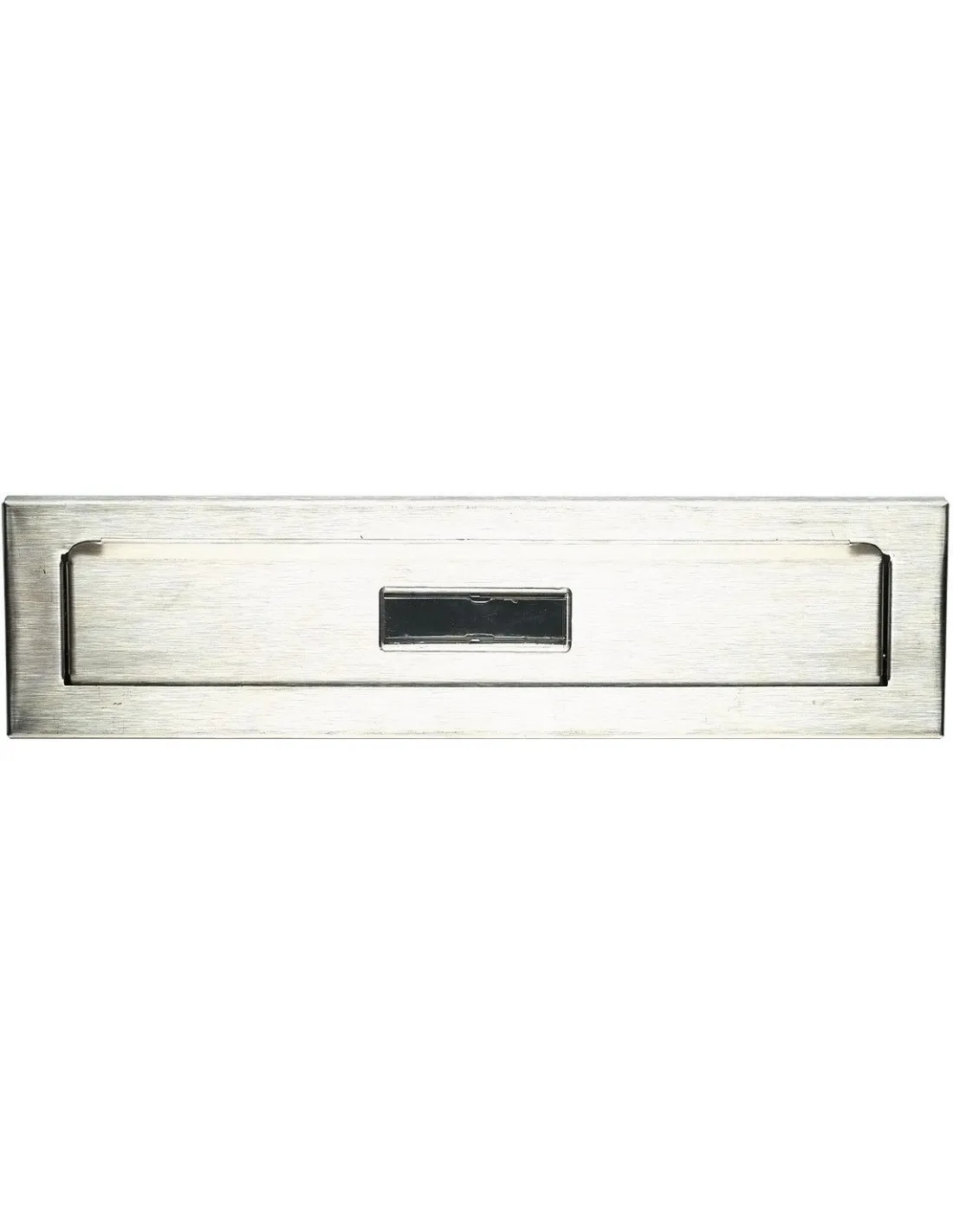 Entrée de courrier inox passage de courrier 230 x 30 mm 265 x 67 x 8 -