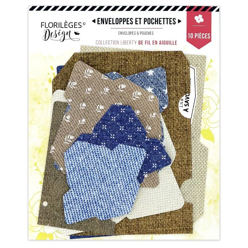 Enveloppes Et Pochettes Florilèges Design De Fil En Aiguille Effet Toile