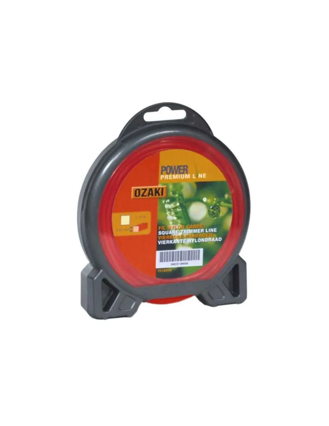 fil nylon ozaki premium carre diam : 2,4mm x 15m - 5604921125