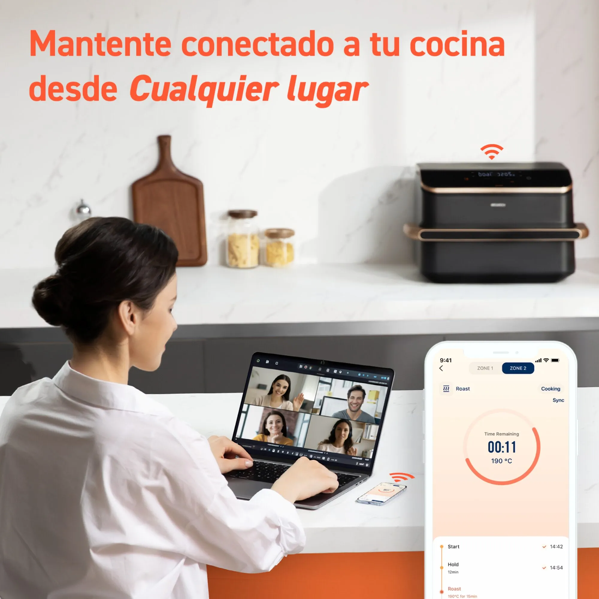 Freidora de aire Cosori Dual Blaze Twinfry™ Chef Edition 10L 
