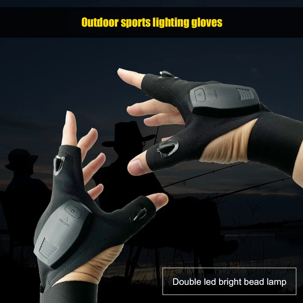 Gant de Pêche avec Lampe Intégrée 