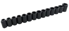 Gray Tools 39014 Ensemble de 14 douilles à chocs à prise 1/2"