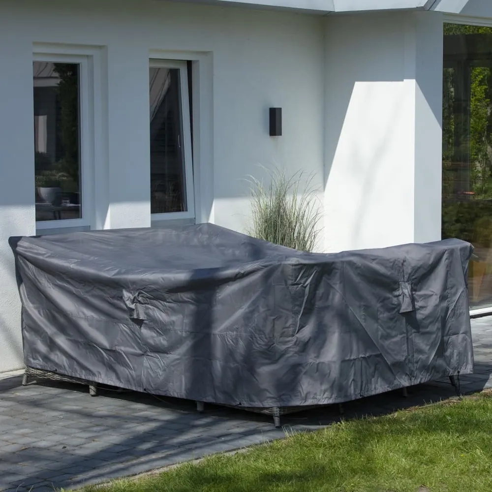 Housse de meubles d'extérieur 130 x 130 x 85 cm gris
