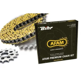 Kit chaîne AFAM 520XRR3 13/48 renforcée - couronne ultra-light anti-boue