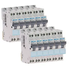 Lot 12 disjoncteurs HAGER 16A Ph+N courbe C 3kA 230V