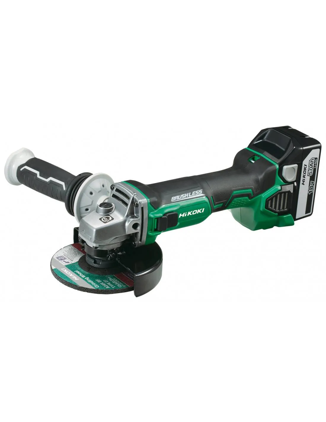 Meuleuse sans fil Ø 125 mm 18V 5.0 Ah - G18DBBLWQZ - Hikoki Hitachi