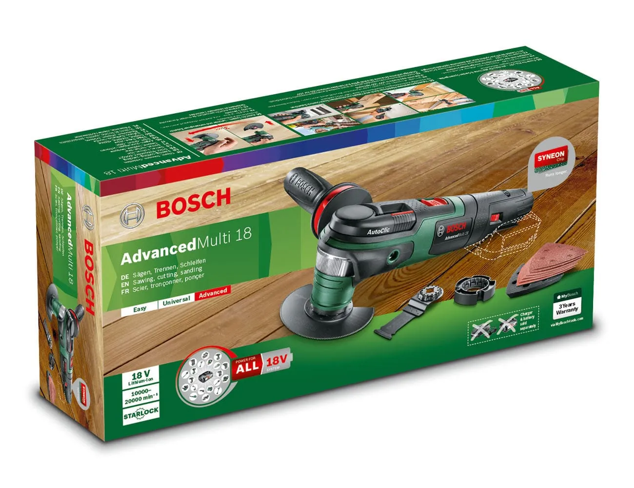 Outil multifonction sans fil 18V AdvancedMulti 18 BOSCH