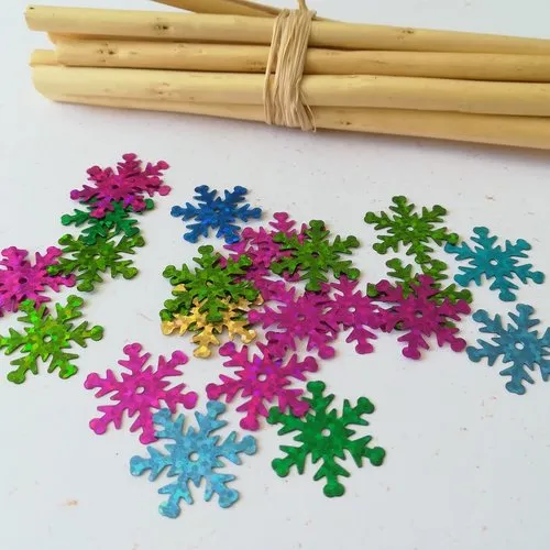 Paillettes flocon de neige x 60