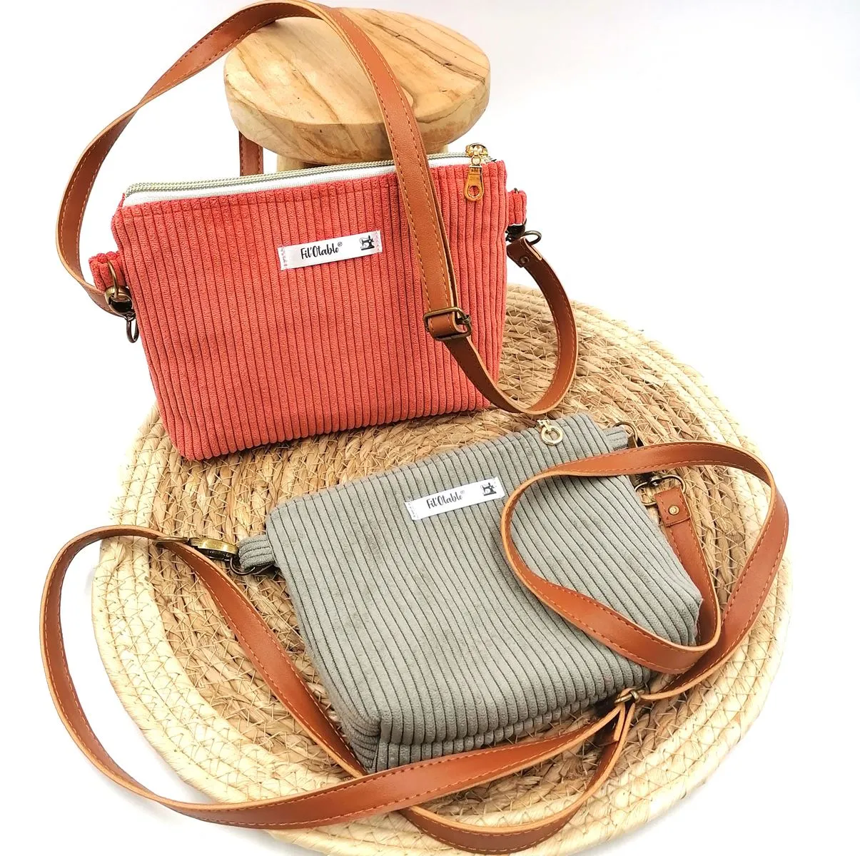 Petit sac femme en velours | 14 coloris • Fil'Otablo