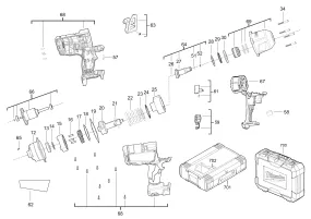 PIECES DETACHEES MILWAUKEE M18CHIWF12 4000446238