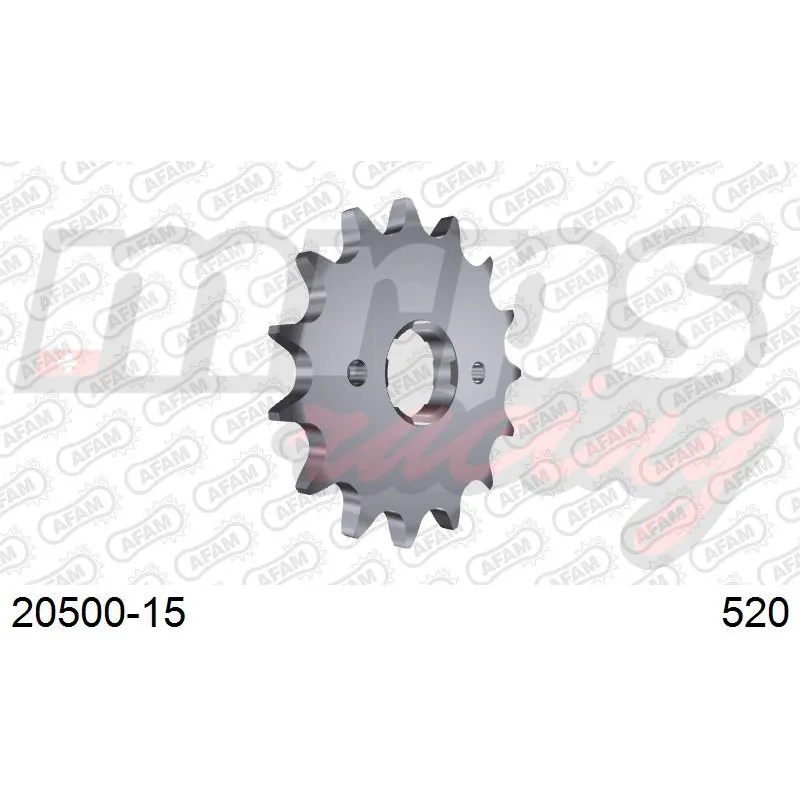 Pignon AFAM acier type 20500 pas 520 (15 dents)
