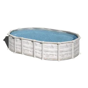 Piscine acier ovale Islandia - 6,10 x 3,75 x H.1,30 m