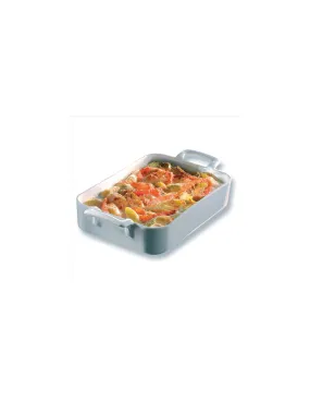 plat rectangle 19 x 12.5 x 5 cm blanc - belle cuisine - revol