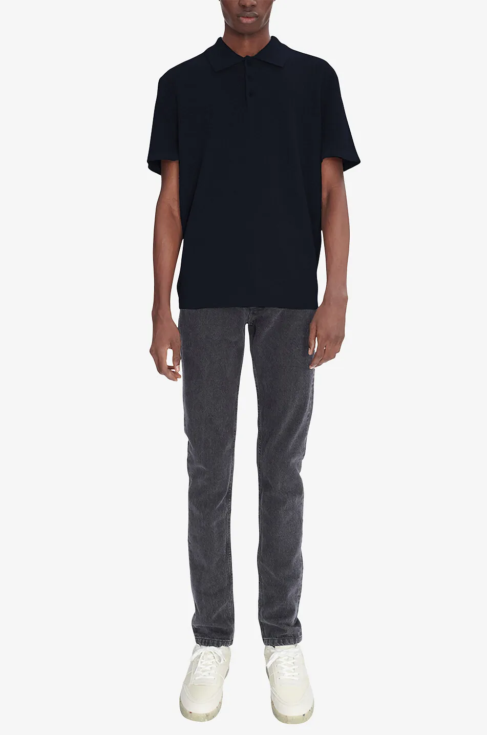 Polo ample en maille losanges Declan