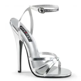SANDALE DE SOIRÉE SEXY HAUT TALON ARGENTÉE DISPO. EN GRANDE TAILLE