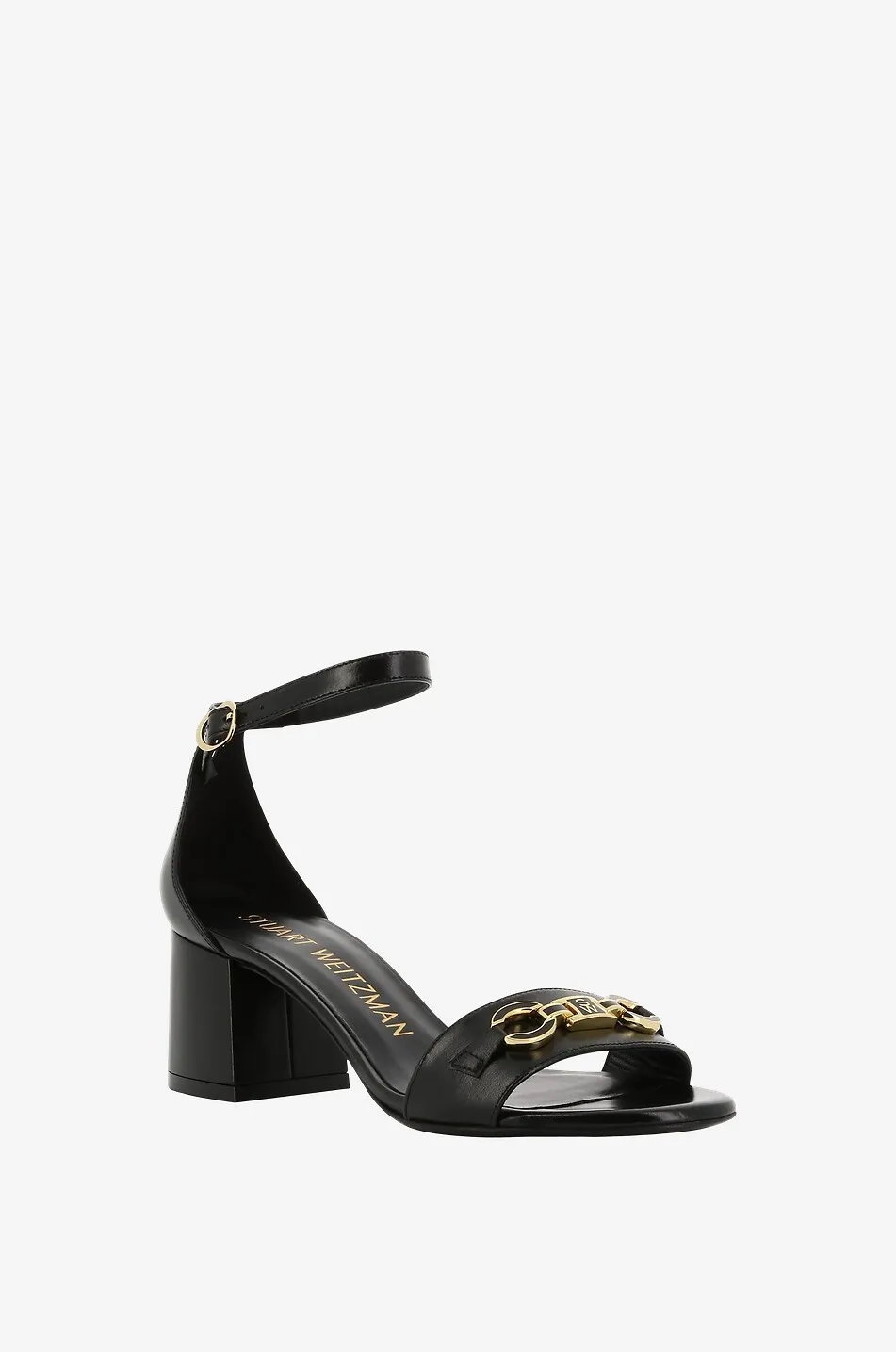 Sandales à talon carré en cuir SW Signature 60