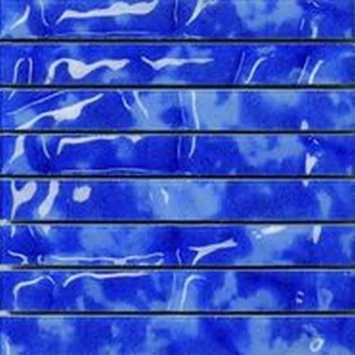 Settecento Stripe Musiva Blu Cobalto 2,2x18,6 su rete 18,6x19 cm 101002 