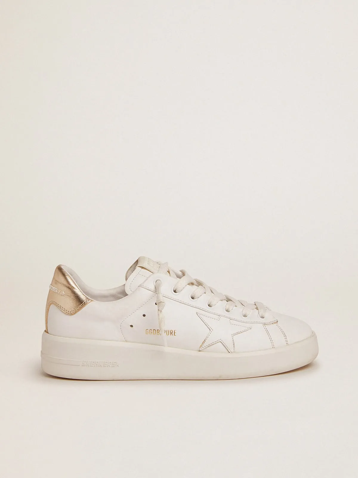 Sneakers Purestar pour femme avec talon doré | Golden Goose