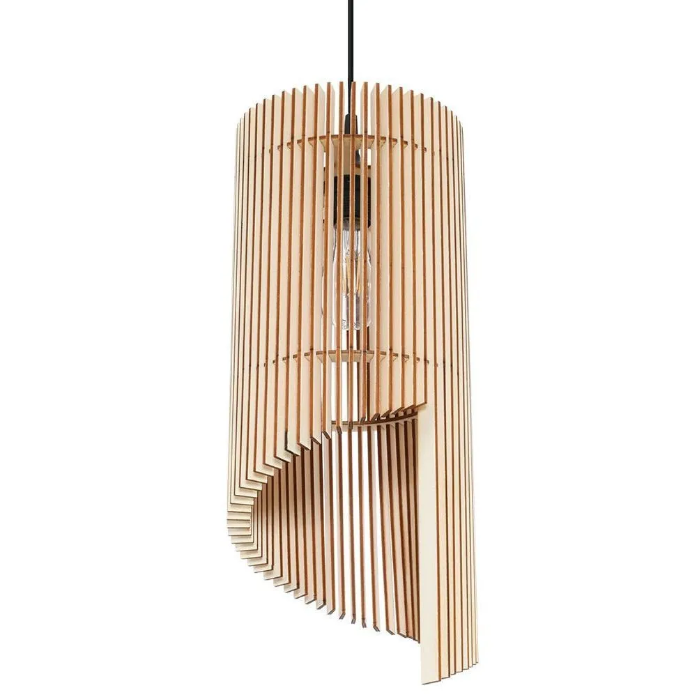 SOLLUX SL.0640 Suspension bois naturel ALEXIA