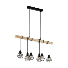Suspension Townshend 5 E27 6X60W  100 x 20 x 110cm EGLO