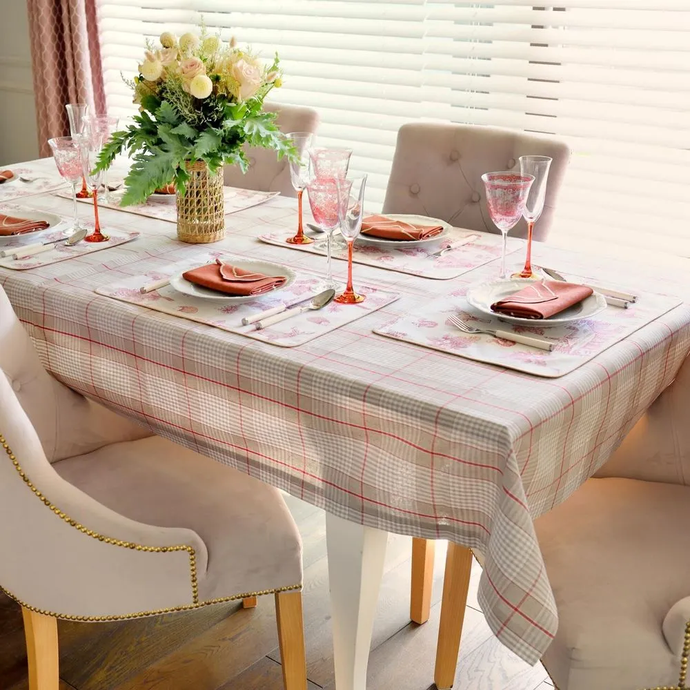 Tablecloth glen check 130x200