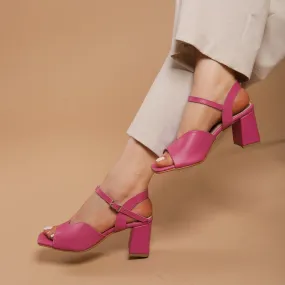 Taulip : Sandales à talon en véritable cuir pour femme