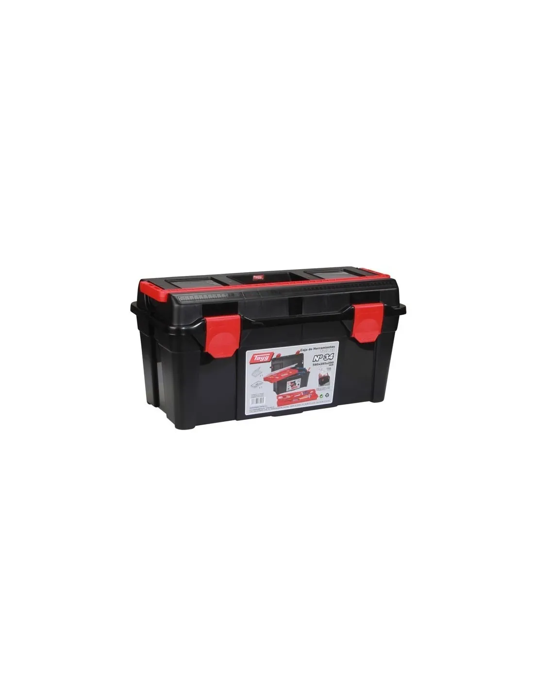 Tayg - coffre à outils - 580 x 285 x 290 mm - avec plateau et bac-Tayg - coffre à outils - 580 x 285 x 290 mm - avec plateau et 