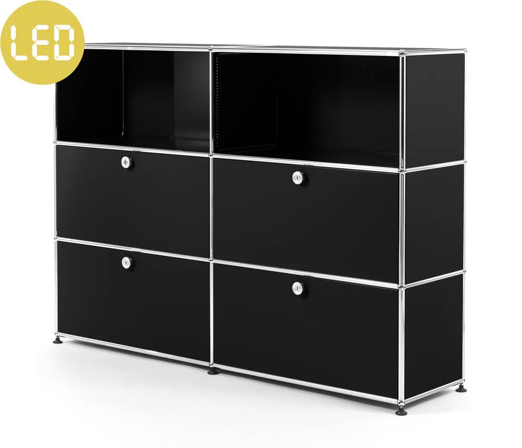 USM Haller E Highboard L avec éclairage du compartiment
