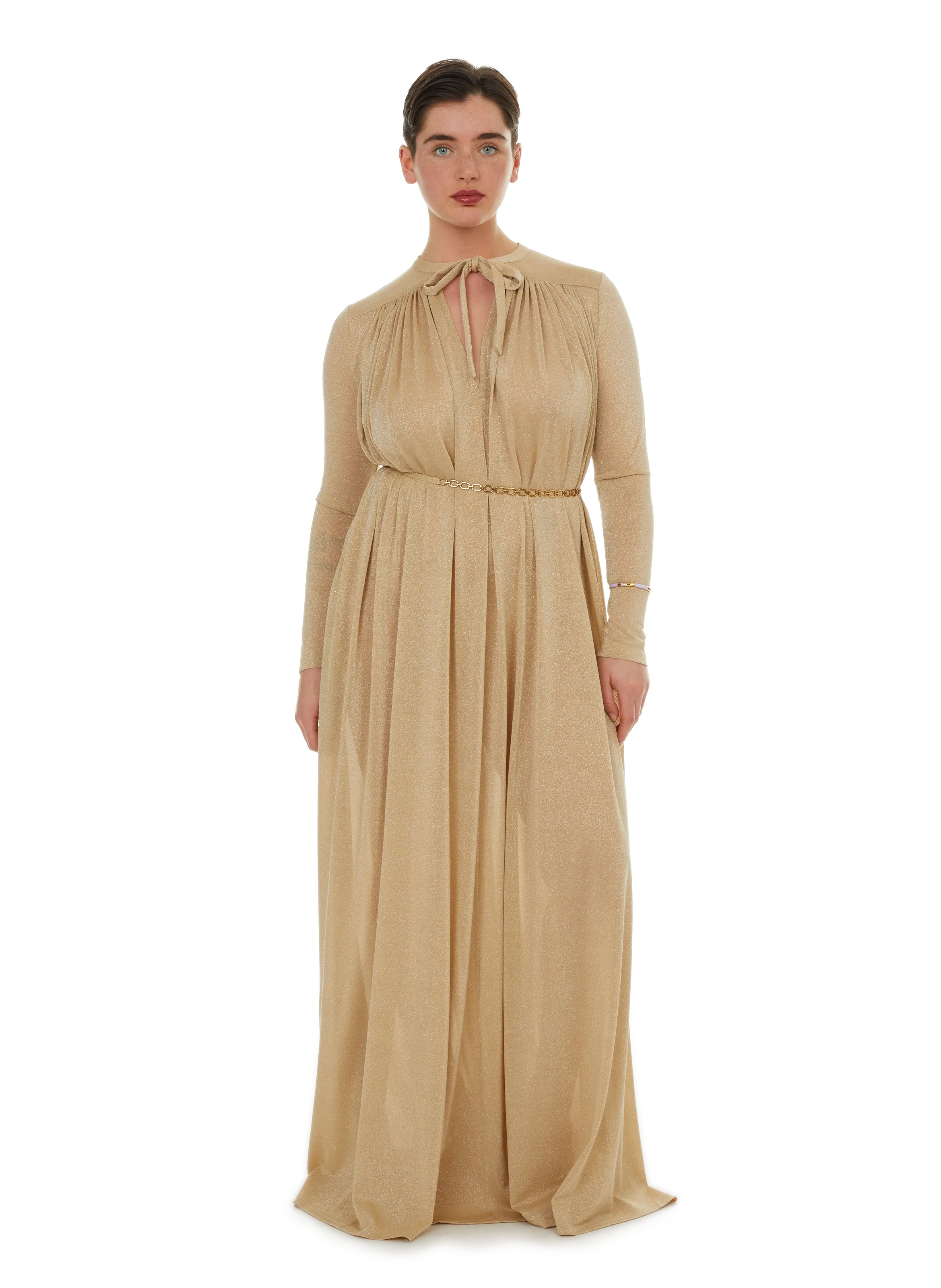 ZIMMERMANN  Robe longue avec fil métallisé  - Doré